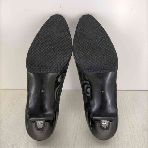 イヴサンローラン Yves Saint Laurent レース エナメルパンプス レディース 35
