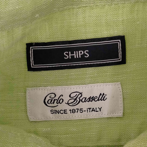 シップス SHIPS Carlo Bassetti L/Sリネンシャツ メンズ JPN:M