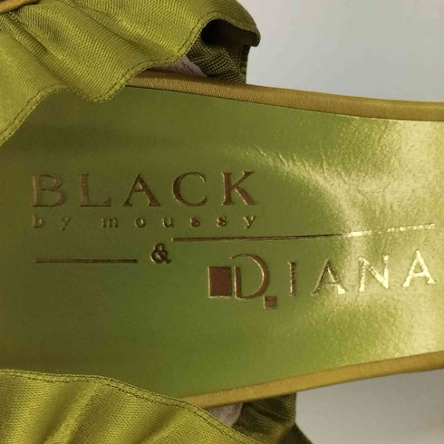 ブラックバイマウジー BLACK by moussy フリルデザイン オープントゥ パンプス レディース 23 1/2