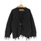 パーバーズ PERVERZE Crash Wide Knit Cardigan クラッシュワイドニットカーディガン レディース FREE