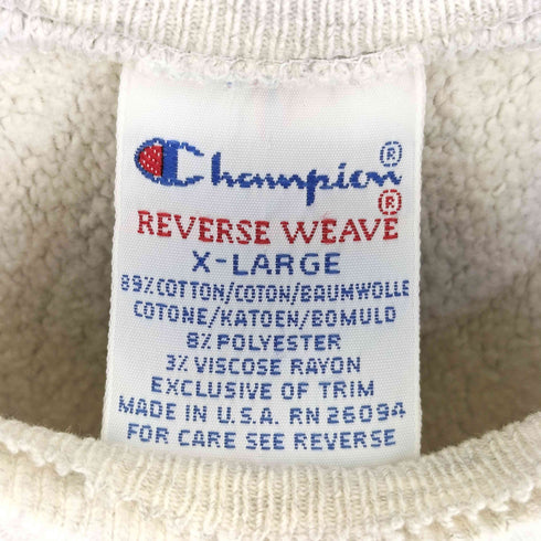 チャンピオン Champion USA製 刺繍タグ REVERSE WEAVE クルーネックスウェット SHEPHERD BASKETBALL メンズ import:XL