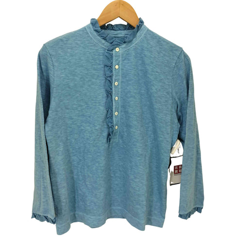 フォーティーファイブアール 45R 25SS 天竺の四角ヘンリーネックTシャツ レディース JPN:2
