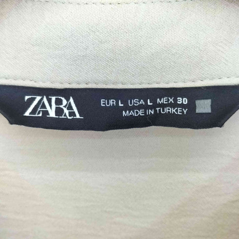 ザラ ZARA ベルデット シャツ ドレス ワンピース レディース import:L