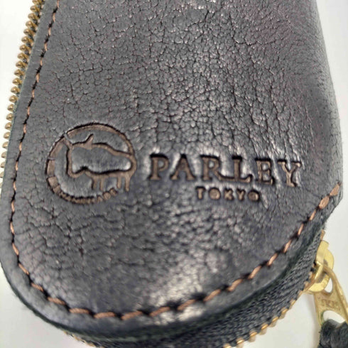 PARLEY ロゴ 型押し 鹿革 レザー キーケース メンズ