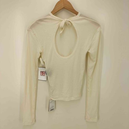 25SS BABACO TWISTED COTTON BACK TIED ロングスリーブプルオーバー レディース JPN:1