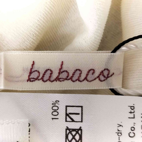 25SS BABACO TWISTED COTTON BACK TIED ロングスリーブプルオーバー レディース JPN:1