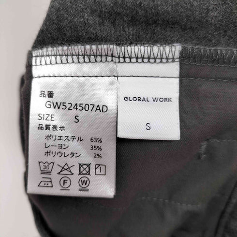 グローバルワーク GLOBAL WORK あったかウツクシルエットワイドパンツ レディース JPN:S