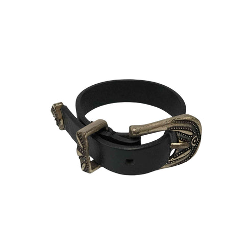 ディーゼル DIESEL 刻印 バックル レザー ブレスレット メンズ