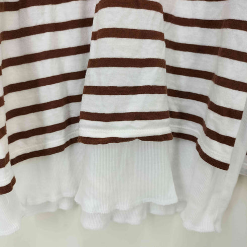 メヤメ MEYAME 23AW BORDER DOUBLE LONG SLEEVE TEE レディース JPN:0