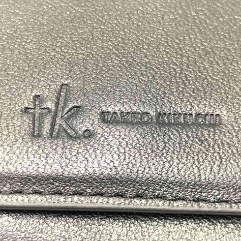 ティーケータケオキクチ tk. TAKEO KIKUCHI ロゴ 型押し 6連 丸カン キーケース メンズ