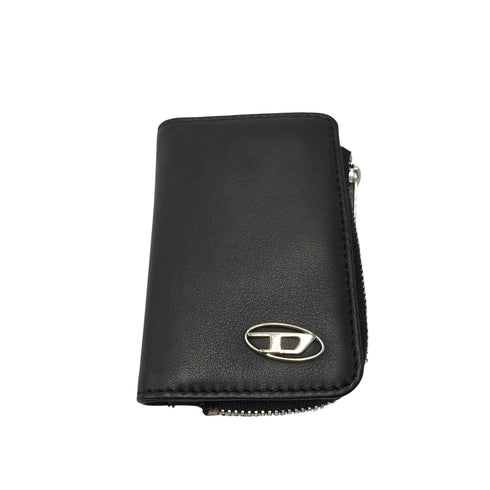 ディーゼル DIESEL ロゴ 型押し L字ジップ 4連 キーケース ミニウォレット メンズ ONE SIZE