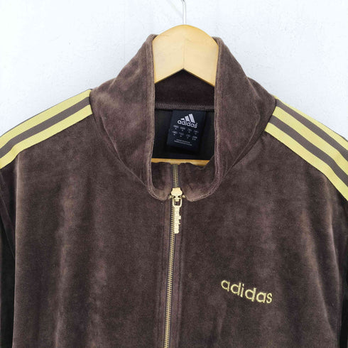 アディダス adidas 00S ロゴ刺繍 ベロア トラックジャケット メンズ O