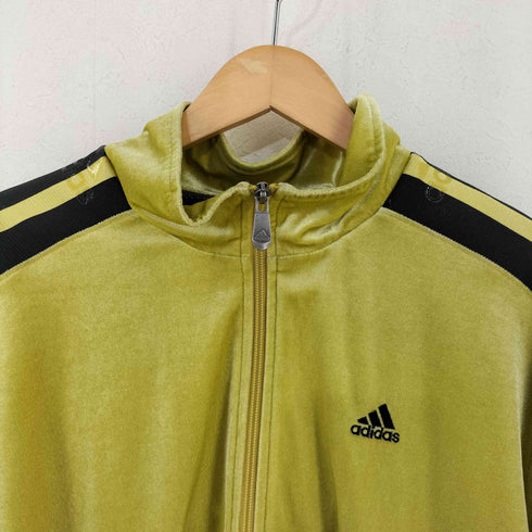 アディダス adidas 00S ラバーロゴ ロゴ刺繍 ベロアトラックジャケット メンズ O