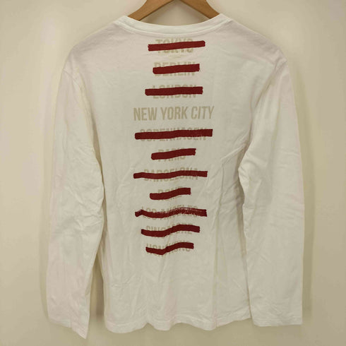ダナキャランニューヨークジーンズ DKNY JEANS クルーネック グラフィック L/S Tシャツ メンズ import:M