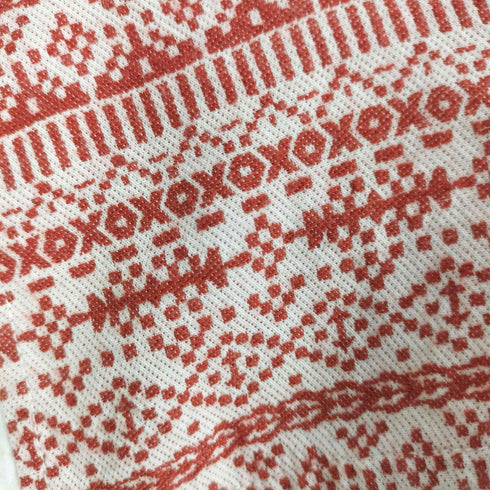 プランテーション Plantation ネイティブ刺繍 フレンチスリーブブラウス レディース M
