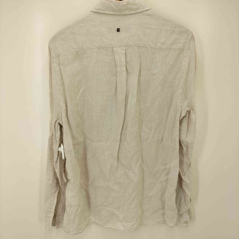 トラサルディ ジーンズ TRUSSARDI JEANS ワーク ポケット リネン シャツ レディース EUR:40