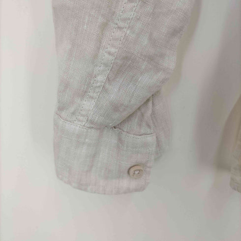 トラサルディ ジーンズ TRUSSARDI JEANS ワーク ポケット リネン シャツ レディース EUR:40