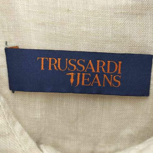 トラサルディ ジーンズ TRUSSARDI JEANS ワーク ポケット リネン シャツ レディース EUR:40