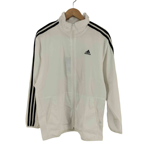 アディダス adidas AEROREADY 3ストライプウインドブレーカー トラックジャケット メンズ JPN:L