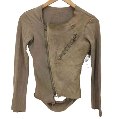 No No Yes THREE ROCK'N LEATHER TAILOR STEER HIDE LEATHER ダブル レザー ライダース ジャケット レディース import:XS