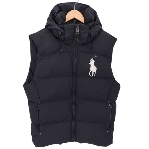ポロラルフローレン POLO RALPH LAUREN ビッグポニー デタッチャブル フード ダウンベスト メンズ import:L
