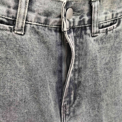 カーラ Cara STRAIGHT DENIM PANTS オーバーダイ カットオフ フリンジ デニム パンツ レディース CARA01