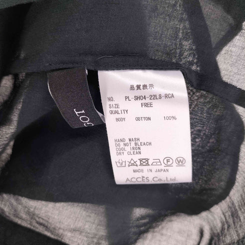 PARIGOT レース 透け コットン ブラウス レディース FREE