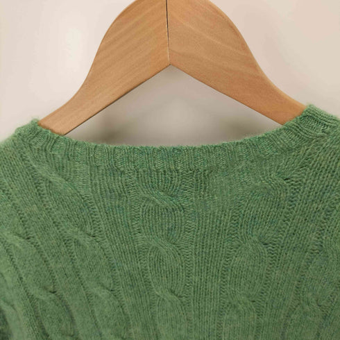 ポロバイラルフローレン Polo by RALPH LAUREN CASHMERE ポニー無し ケーブル編み カシミヤ ニット メンズ import:M