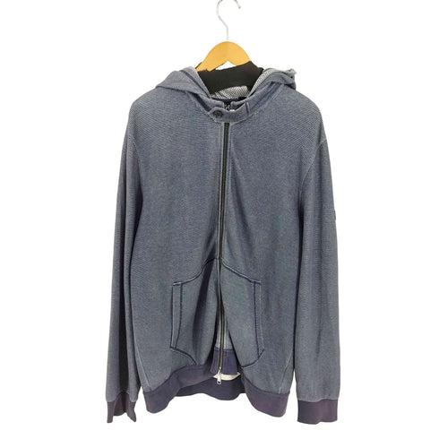 アルマーニエクスチェンジ ARMANI EXCHANGE 袖ロゴ ボーダーダブルジップパーカー メンズ XL