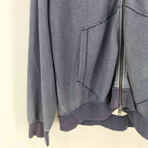 アルマーニエクスチェンジ ARMANI EXCHANGE 袖ロゴ ボーダーダブルジップパーカー メンズ XL