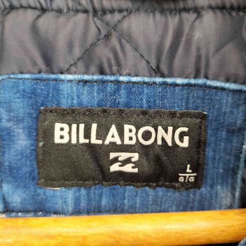 ビラボン BILLABONG インディゴ ベロアフーデッドブルゾン サーフジャケット メンズ L