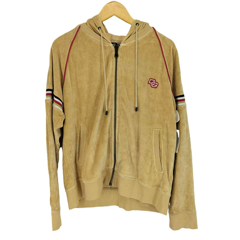 ディーアンドジードルチェアンドガッバーナ D&G DOLCE&GABBANA ベロアジップパーカー メンズ XL