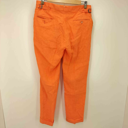 ポロラルフローレン POLO RALPH LAUREN ノータック サイドアジャスター リネン スラックス メンズ 32/33