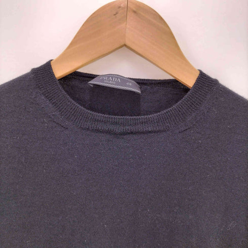 プラダ PRADA クルーネック L/S ウール ニット メンズ EUR:46