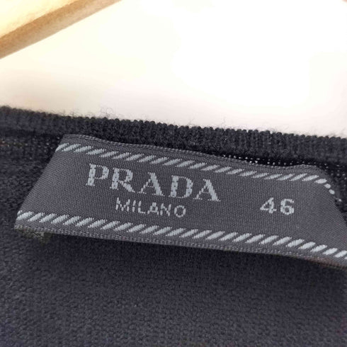 プラダ PRADA クルーネック L/S ウール ニット メンズ EUR:46