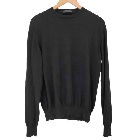 プラダ PRADA クルーネック L/S コットン ニット メンズ EUR:46