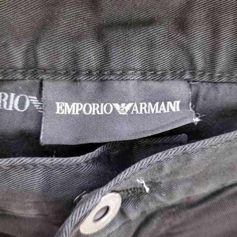 エンポリオアルマーニ EMPORIO ARMANI ロゴプレート ジップフライストレートパンツ メンズ W31 L32