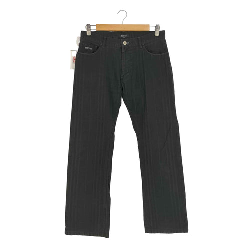バーバリーブラックレーベル BURBERRY BLACK LABEL エンボス加工 チェック ストレートパンツ メンズ 73