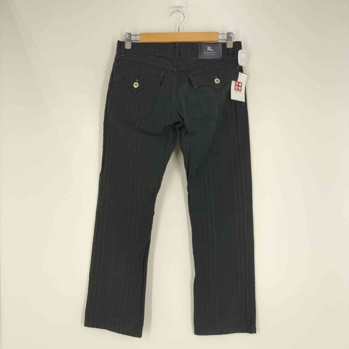 バーバリーブラックレーベル BURBERRY BLACK LABEL エンボス加工 チェック ストレートパンツ メンズ 73