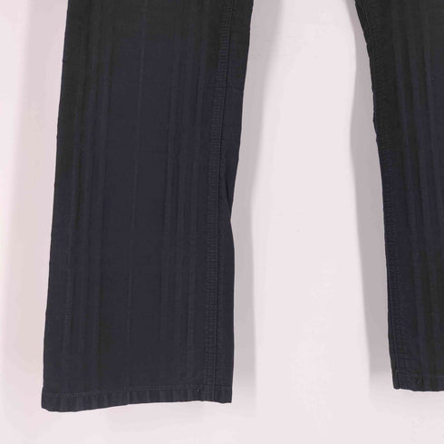 バーバリーブラックレーベル BURBERRY BLACK LABEL エンボス加工 チェック ストレートパンツ メンズ 73