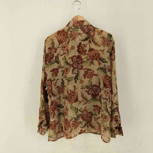 アルフレッドダナー ALFRED DUNNER シアー花総柄 L/S シャツ レディース 16P