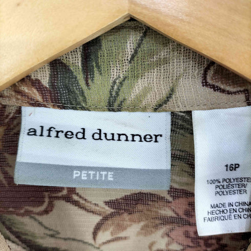 アルフレッドダナー ALFRED DUNNER シアー花総柄 L/S シャツ レディース 16P