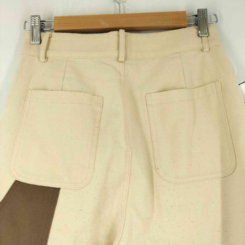 APRIORITY 刺繍デザインダブルニーパンツ レディース JPN:S