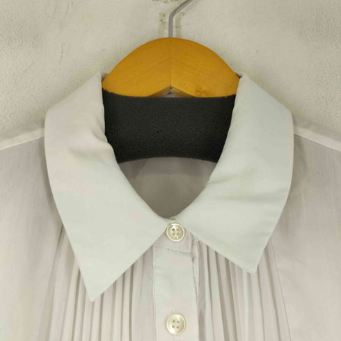 ザラ ZARA プリーツデザインシャツワンピース レディース import:M