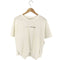 グローバルワーク GLOBAL WORK クルーネック リッチクリーンプリントTシャツ レディース JPN:M