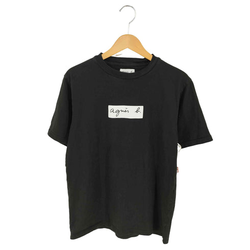 アニエスベーオム Agnes b.homme ボックスロゴ クルーネックTシャツ レディース XL