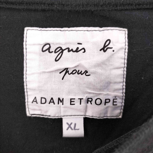 アニエスベーオム Agnes b.homme ボックスロゴ クルーネックTシャツ レディース XL