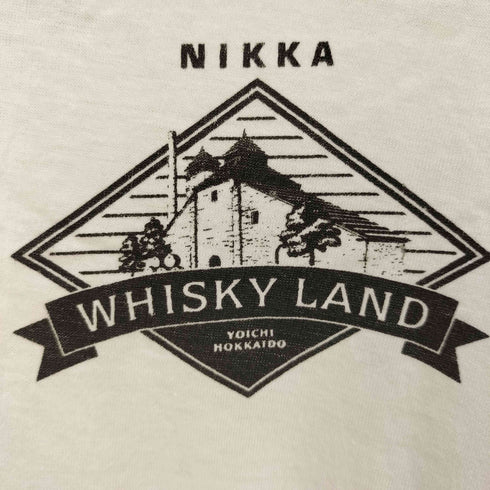 80-90S YOICHI HOKKAIDO WHISKEY LAND ウィスキー 企業ロゴ プリント S/S クルーネック Tシャツ メンズ