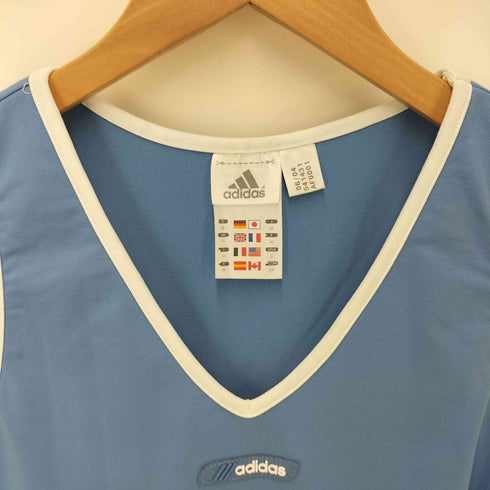 アディダス adidas 00S ラバー ロゴ パイピング タンクトップ レディース JPN:M
