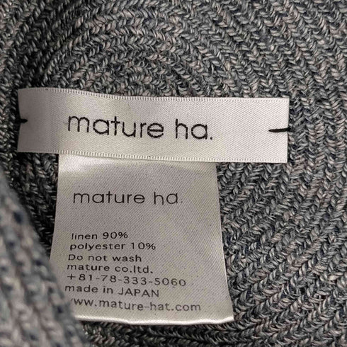 マチュアーハ mature ha. free hat linen レディース